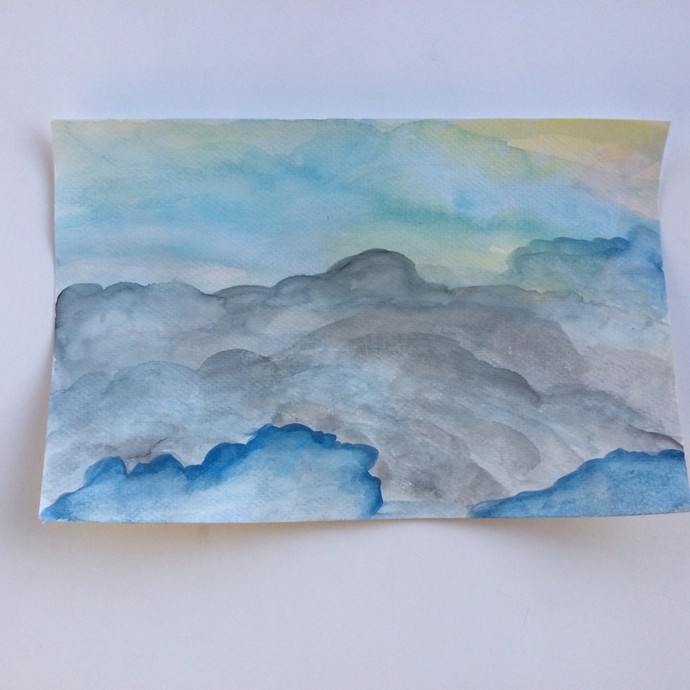 Watercolor Sky Original Art